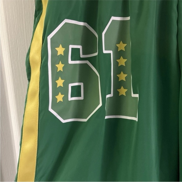 NWT Coco-Cola  Sprite Soda Green & Yellow windbreaker Pants - Picture 5 of 5